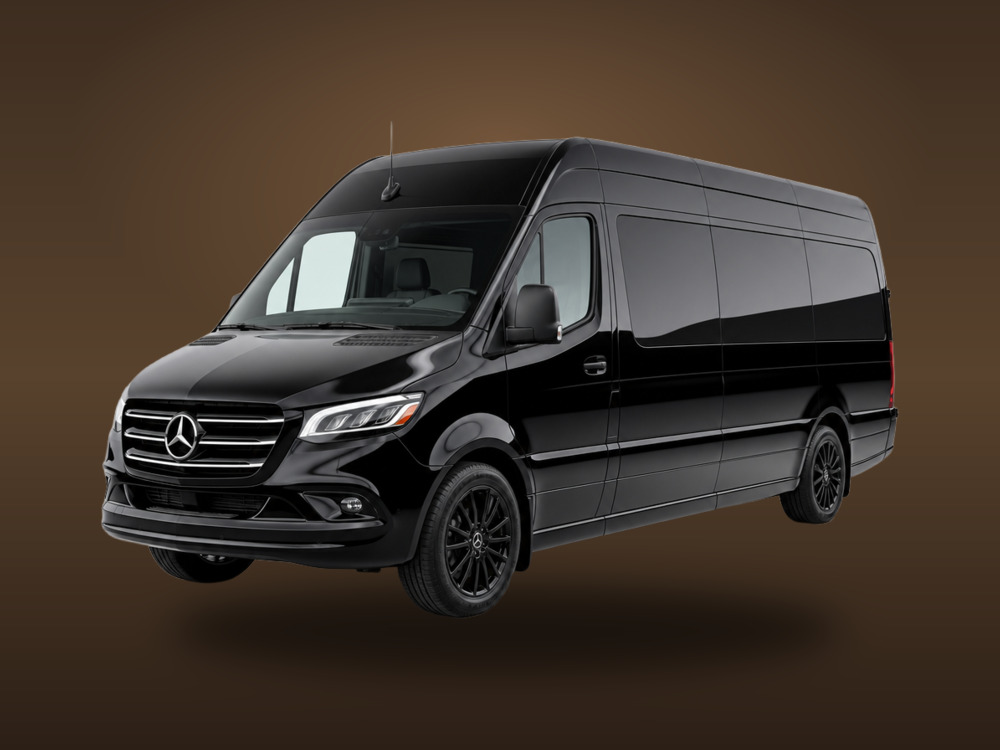 Jet Sprinter — luxury lounge van for A Limo luxury chauffeur service across the Dallas–Fort Worth metroplex
